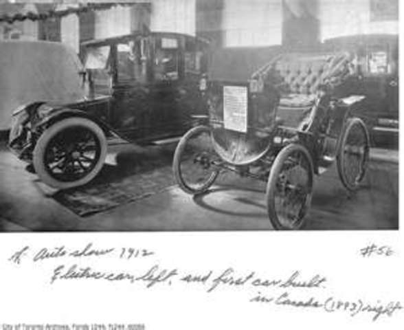 First Motorized Vehicle Called A  Automoblie Is Made