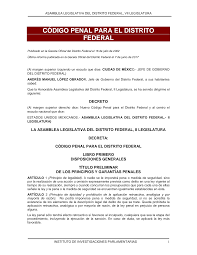 Código Penal del Distrito Federal