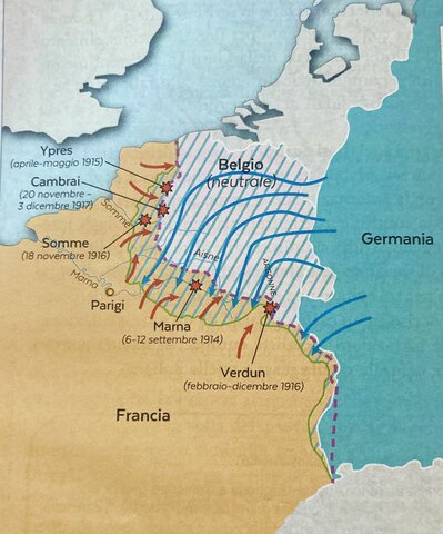 La Germania invade il Belgio