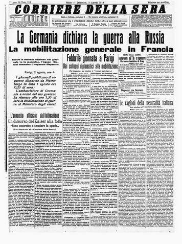 4 agosto 1914