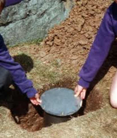 The Padres bury for time capsules beneath first, second and third base and home plate at PETCO Park to be retrieved in 2029, 2044, 2069 and 2104