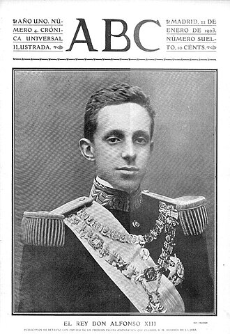 Mayoría de edad de Alfonso XIII.