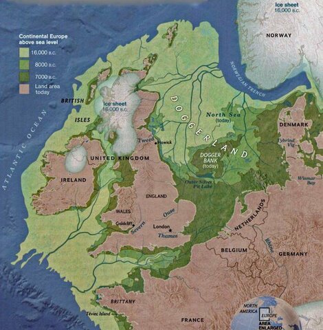 Poblaciones prehistóricas huyen de Doggerland