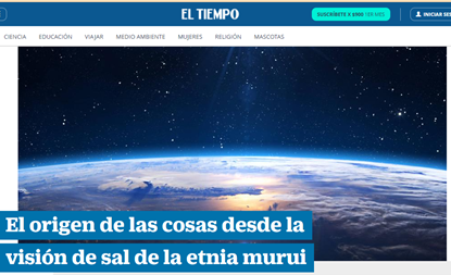EL ORIGEN DE LAS COSAS DESDE LA VISIÓN DE SAL DE LA ETNIA MURUI