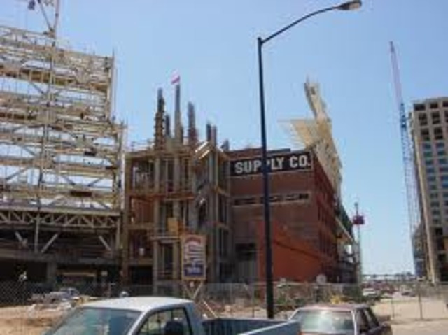 Ballpark construction one-third complete