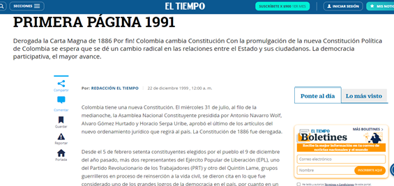 PRIMERA PÁGINA 1991