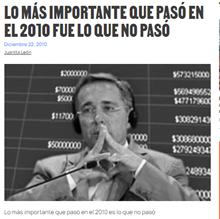 LO MÁS IMPORTANTE QUE PASÓ EN EL 2010 FUE LO QUE NO PASÓ