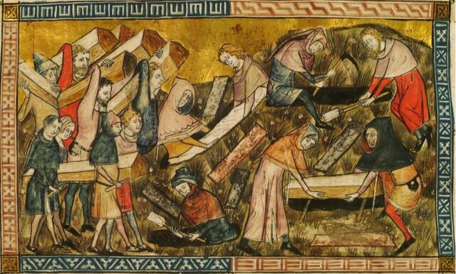 ARRIBADA DE LA PESTA NEGRA A EUROPA