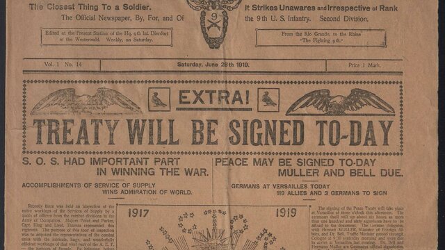 Il trattato di Versailles.