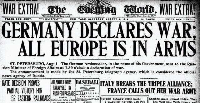 La Germania dichiara guerra alla Russia