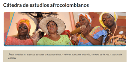 CATEDRA DE ESTUDIOS AFROCOLOMBIANOS
