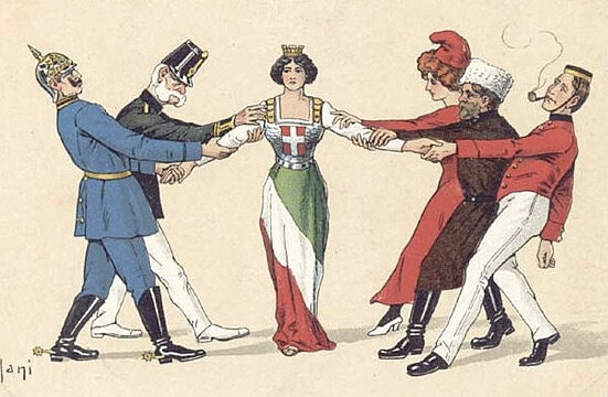 Scoppio della "guerra lampo" tra TRIPLICE ALLEANZA e TRIPLICE INTESA