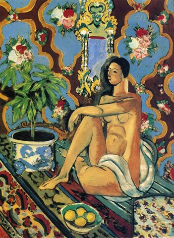 MATISSE - Nudo su fondo ornamentale