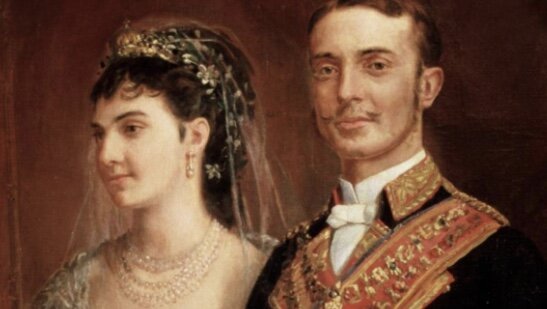 Alfonso XII se casa con María de las Mercedes de Orleans