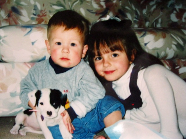 I got a puppy with a heart-shaped nose!