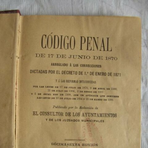 CÓDIGO PENAL DE 1871