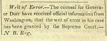 Writ of Error