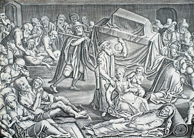 Arribada de la Pesta Negra a Europa