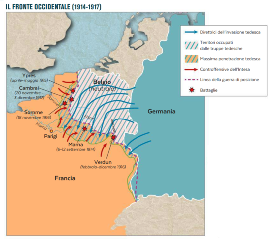 GERMANIA invade Belgio e Lussemburgo per attaccare FRANCIA