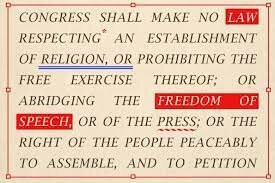1st Amendment introduced to the Constitution