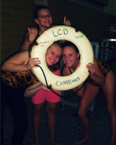 Kailyn, Anna, and I crushed Morton and won the LCD life preserver.