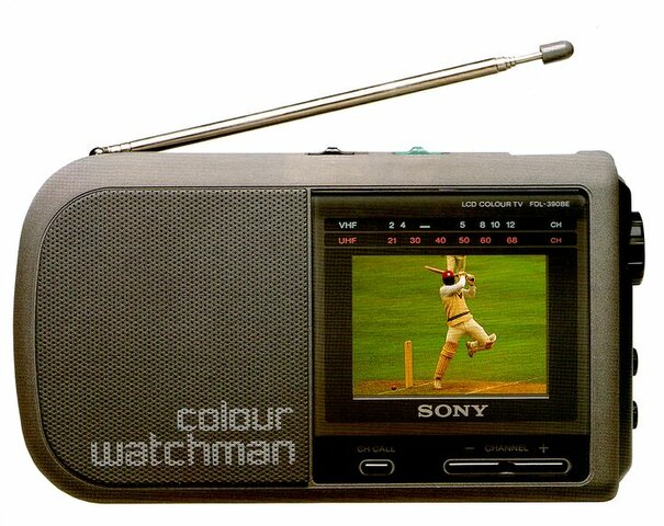 The Portable Black and White TV +Radio Technology