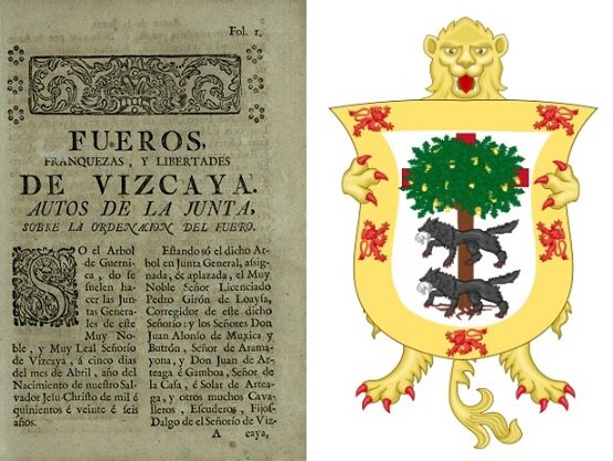 ESPAÑA.- Fuero de Vizcaya.
