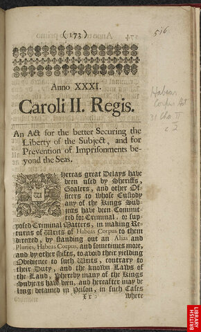 Writ of Habeas Corpus