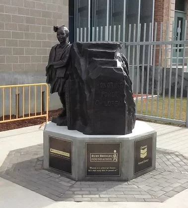 Statue at William Frantz Elementary Dedicated
