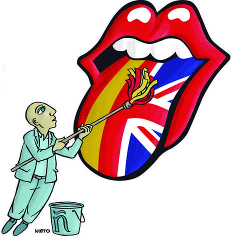 El ingleses mezclacon el español