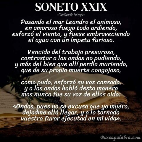 soneto xxix