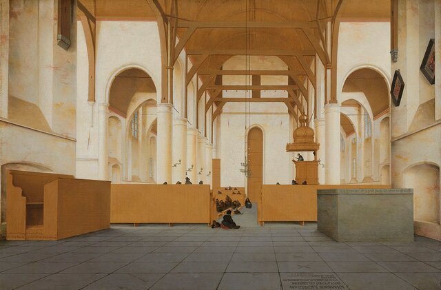 L'Intérieur de l'église Saint-Odulphe d'Assendelft par Pieter Saenredam