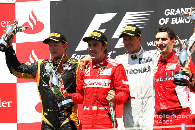 Michael Schumacher's last F1 podium.
