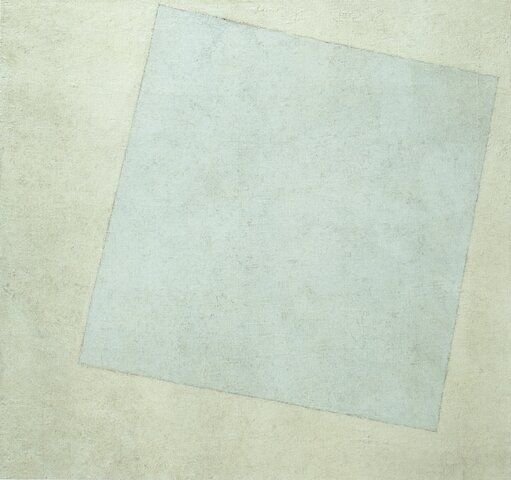 KAZIMIR MALEVIC - Quadrato bianco su fondo bianco