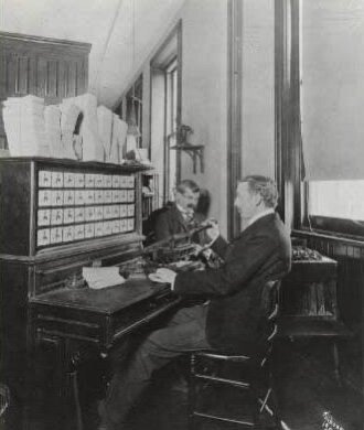 Herman Hollerith invents a punch-card system to help calculate the 1890 U.S. Census.