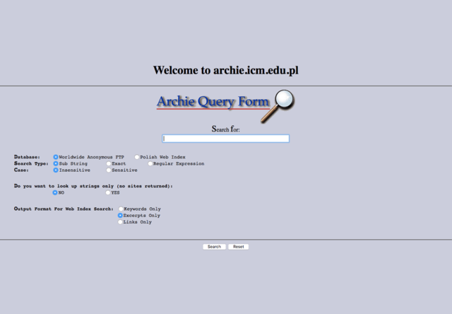 The First Search Engine