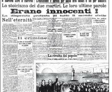 Vengono giustiziati Sacco e Vanzetti