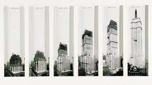 The construction of the Empire State Building