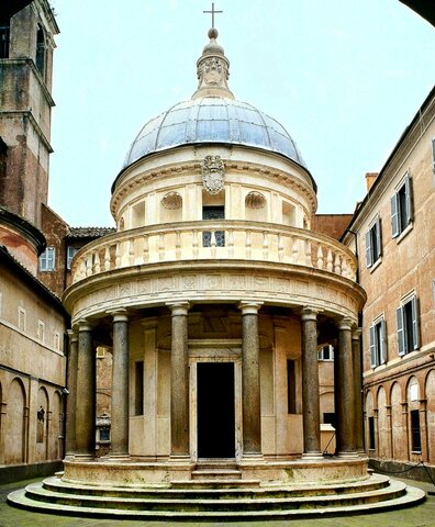 Templete de San Pietro in Montorio en Roma (exterior)