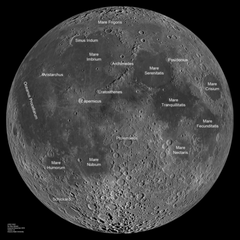 OBSERVACIÓN DE LOS CRÁTERES DE LA LUNA.
