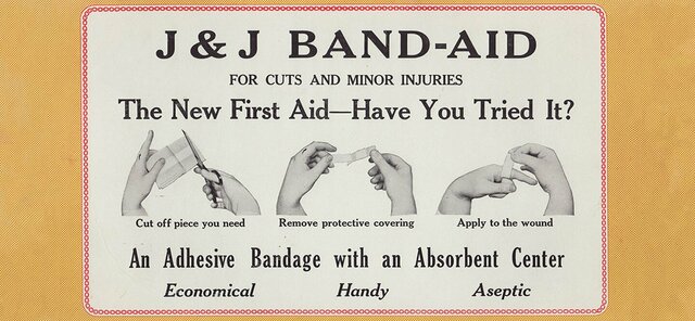 Band-Aid was invented
