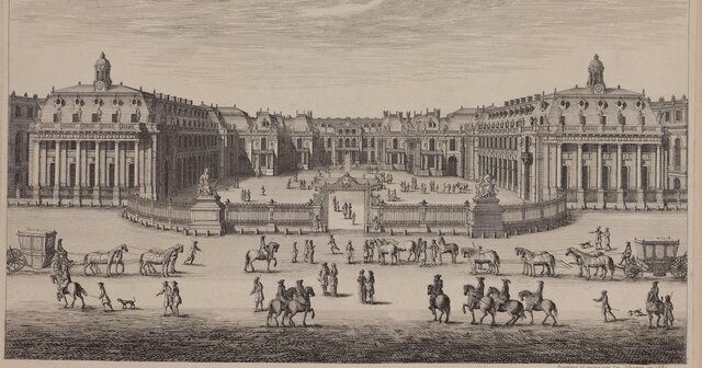 King moving from France to the palace