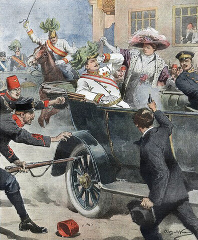 Arch duke of Austria Hungary assassinated