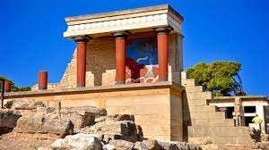 Construcción del palacio de Cnosos.