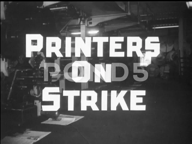 Printers Strike