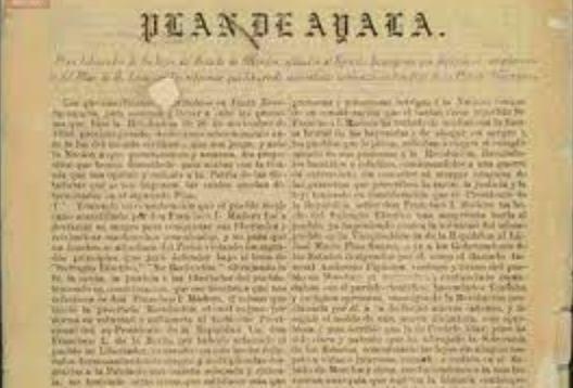 Armas en contra de Francisco I. Madera y el plan de Ayala