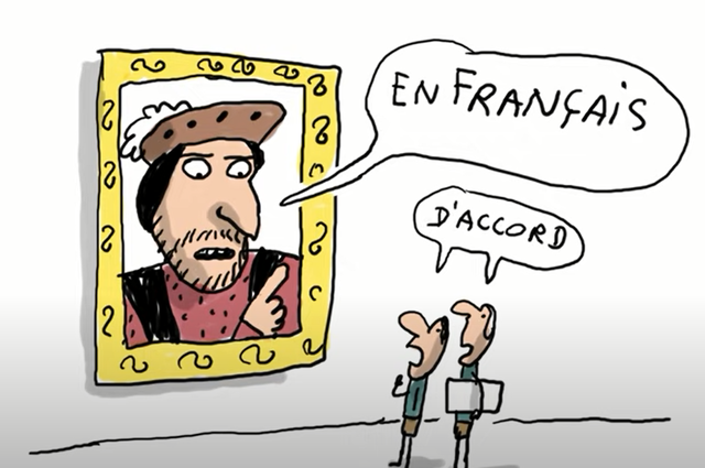 Le roi crée fait les écoles en français