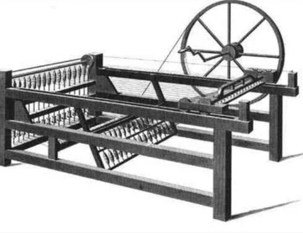 Invención del telar mecánico de Edmund Cartwright