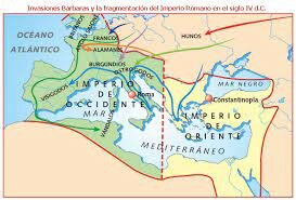 División del Imperio Romano.