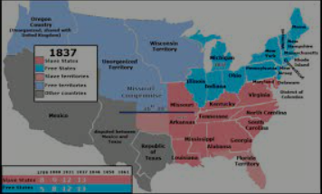 Texas and Florida entered the Union as Slave states